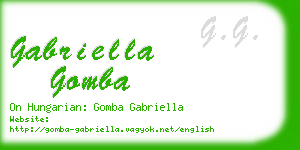 gabriella gomba business card